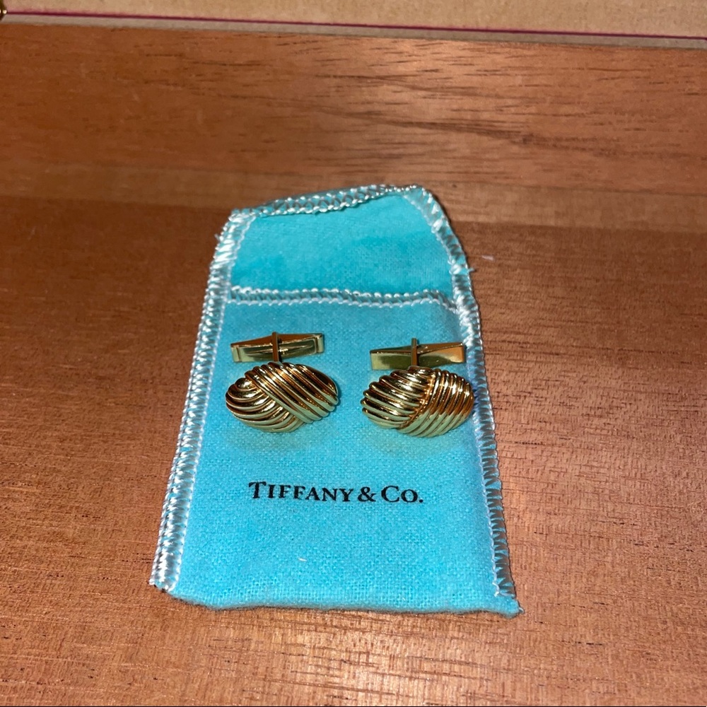 Authentic Gold Tiffany & Co Cufflinks